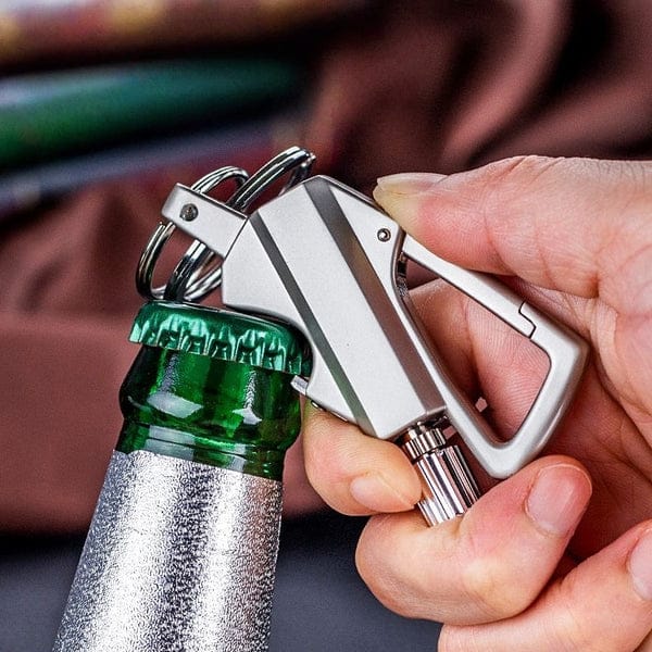 Multi Keychain with Lighter & Bottle Opener