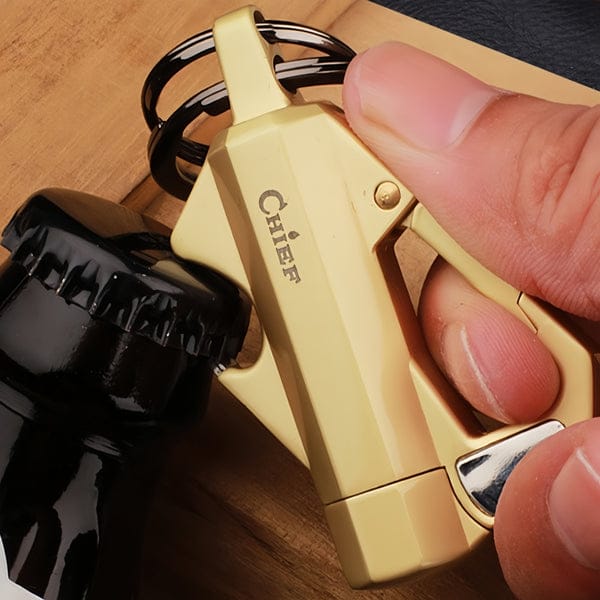 Multi Keychain with Lighter & Bottle Opener