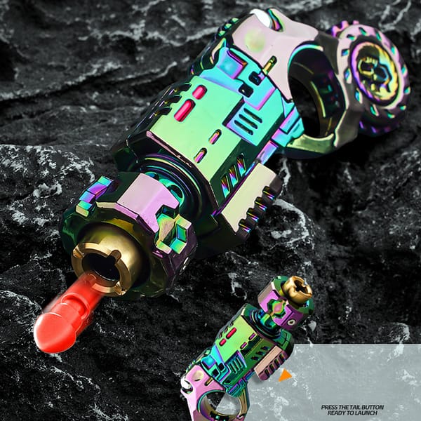 Fingertip Blaster Toy – Soft Bullet Launcher &Spinner